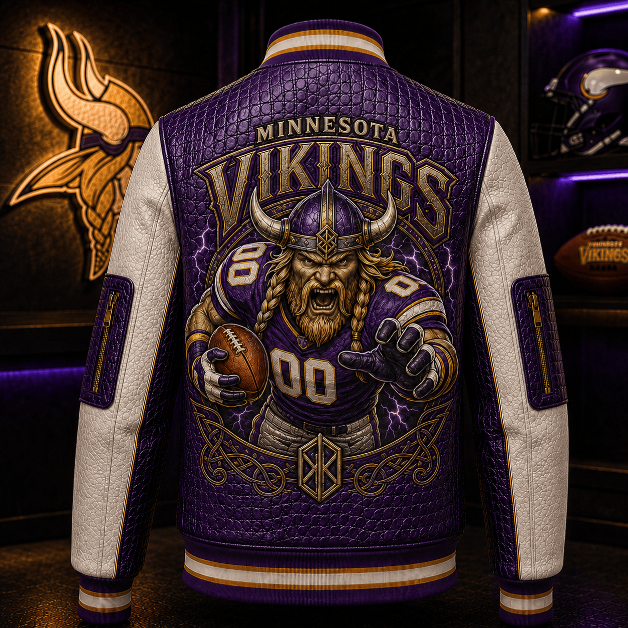 Premium MNV Leather Zipper Jacket TTMH