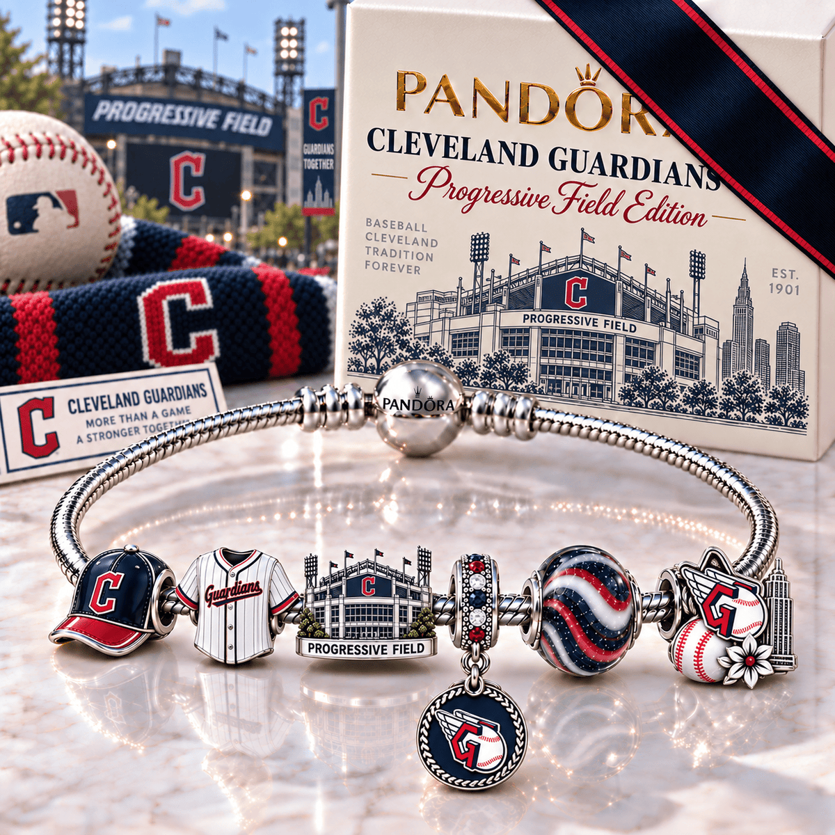 CLG Silver Charm Bracelet Set NHVH