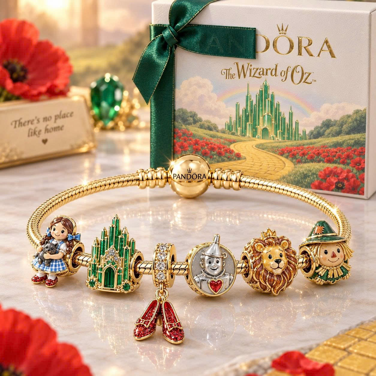 TWOZ Gold Charm Bracelet Set VTH