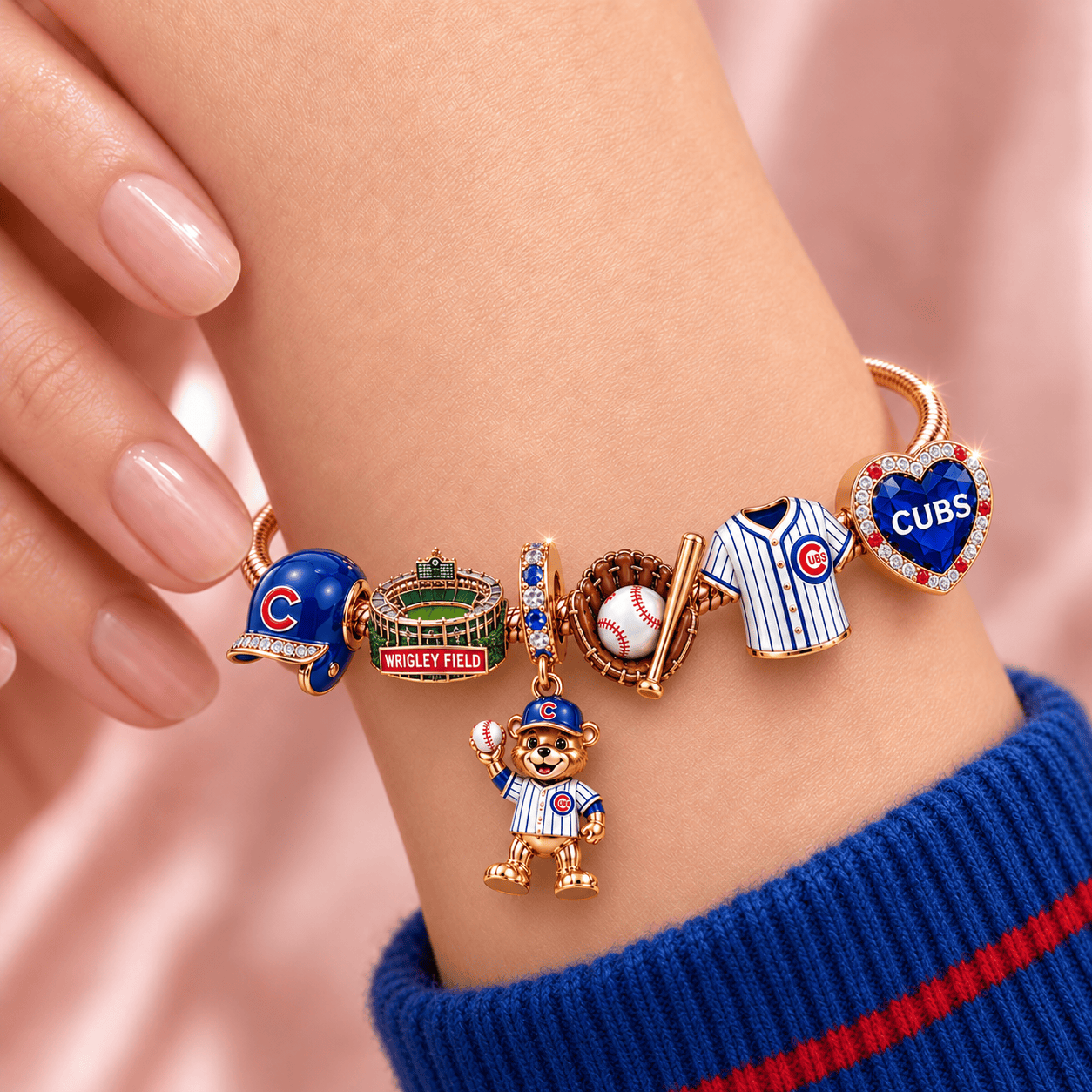 CCC Rose Gold Charm Bracelet Set TMH