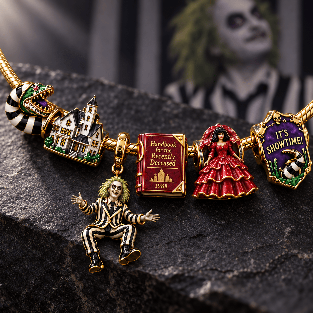 BTJ Silver Charm Bracelet Set NTVA