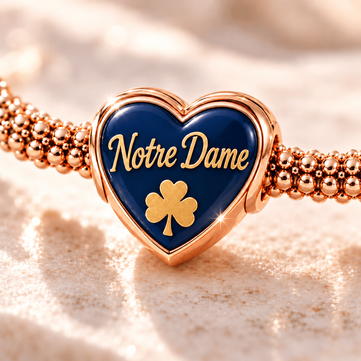 NDFI Rose Gold Charm Bracelet Set TTTT