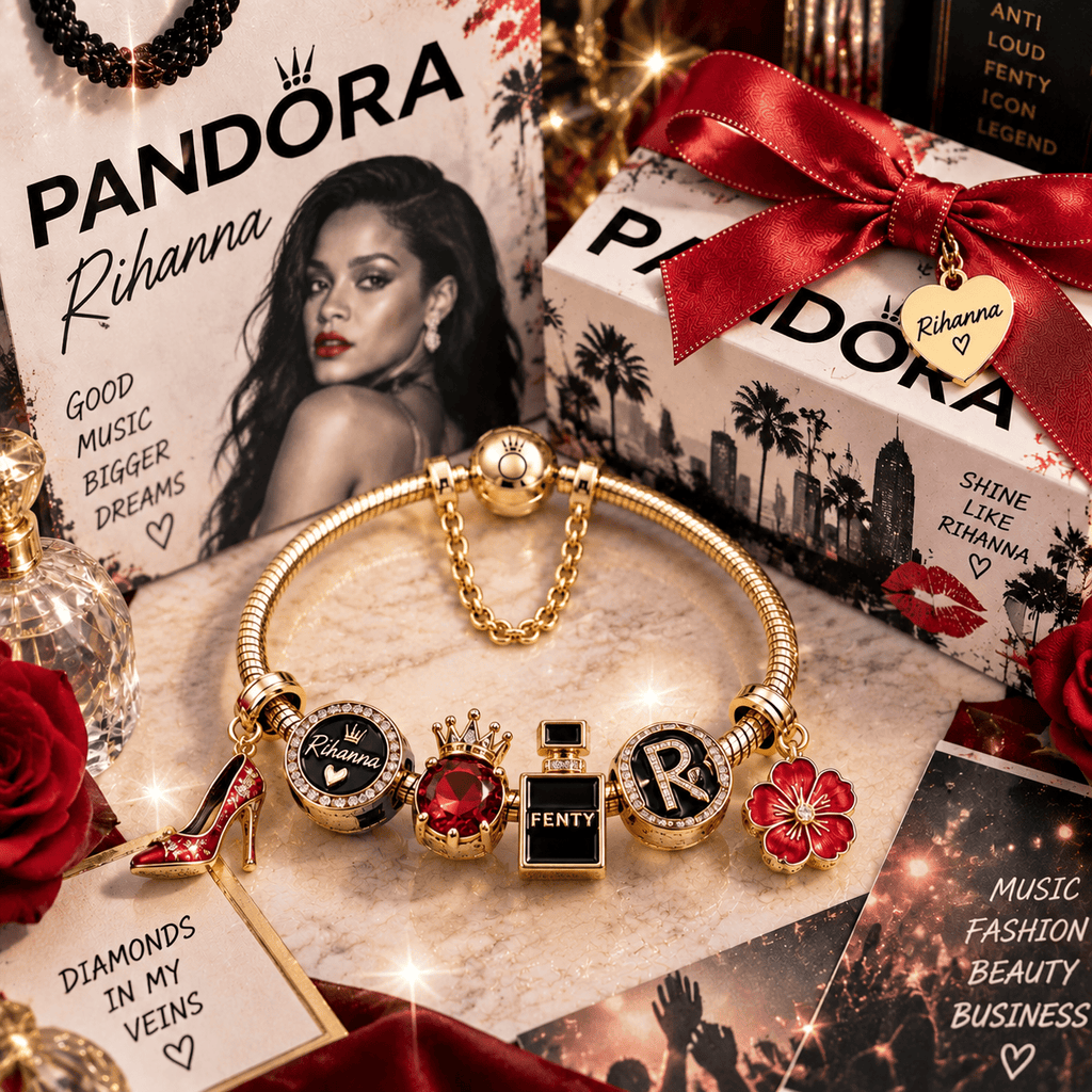 RHN Gold Charm Bracelet Set PTT