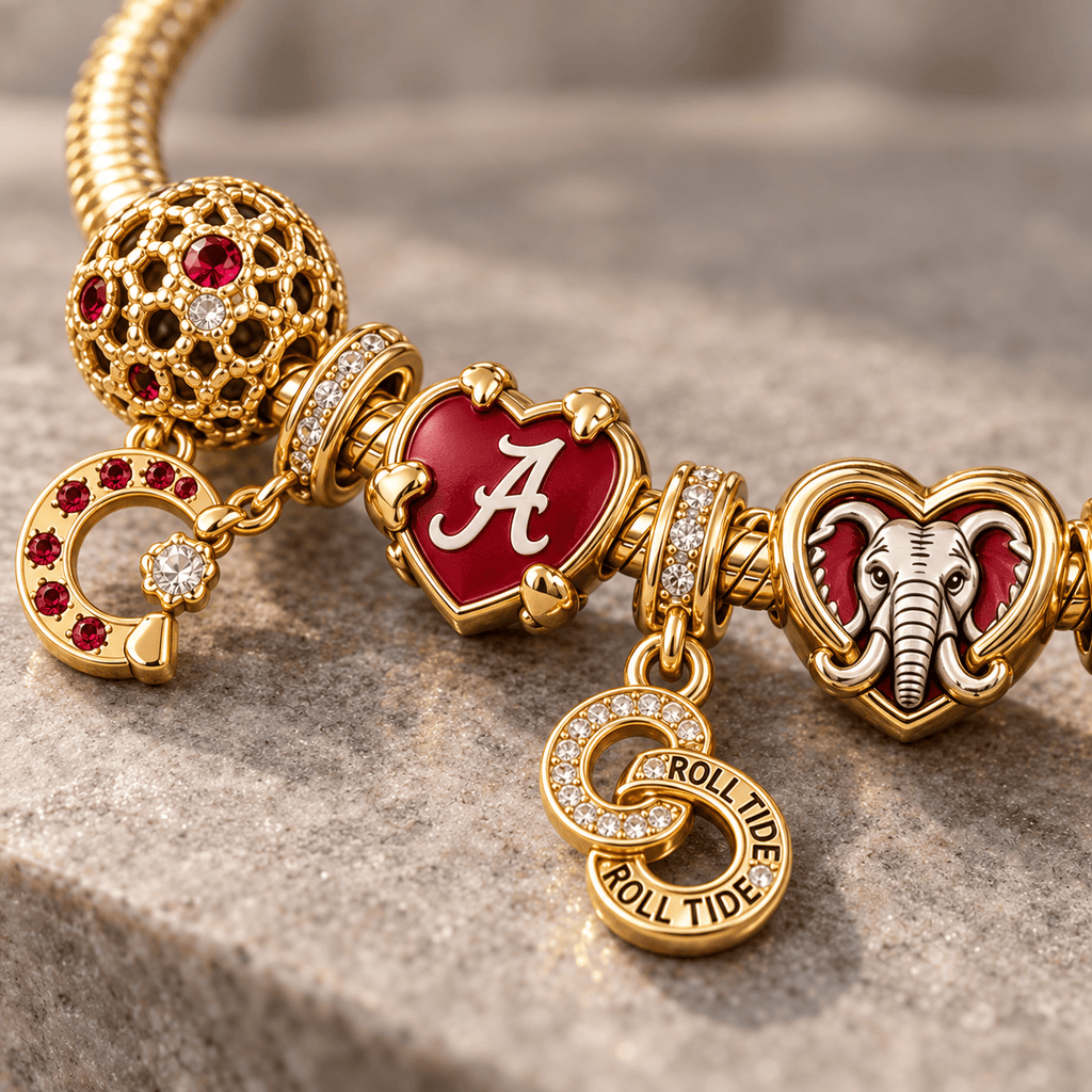 ACT Gold Charm Bracelet Set PTKL