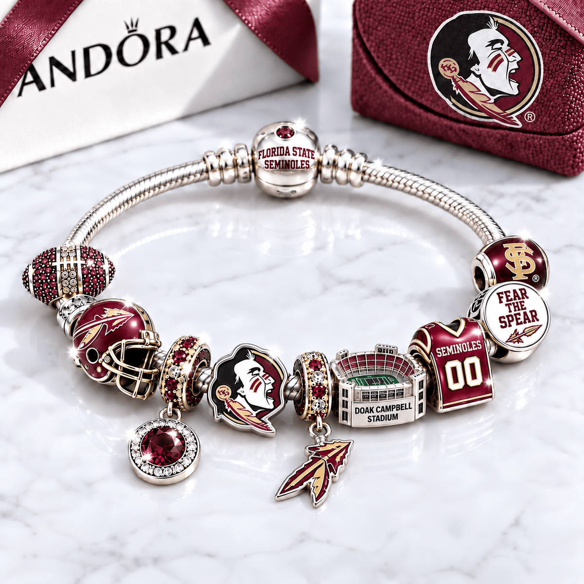 FSS Silver Charm Bracelet Set BMD